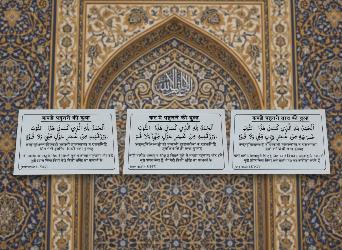 Hindi Dua Stickers set of 12