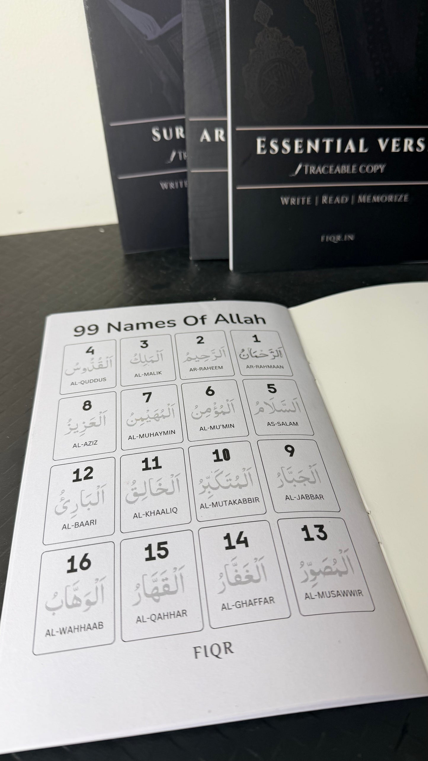 ISLAMIC TRACEABLE Learning Kit (Set of 4) – Reusable Quran Arabic Writing Practice for Kids & Beginners